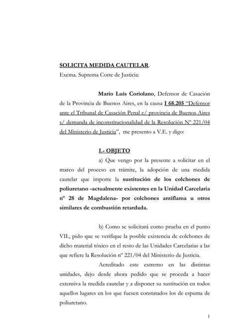 Modelo De Caución Juratoria Para Medida Cautelar Noticias Modelo