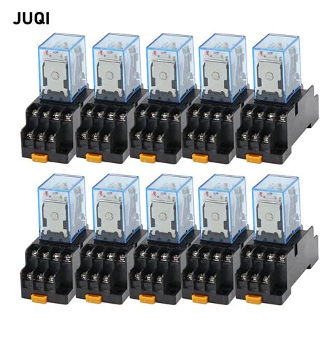 10 Set MY4NJ Petite Puissance Lectromagn Tique Relais DC 12V 24V 36V