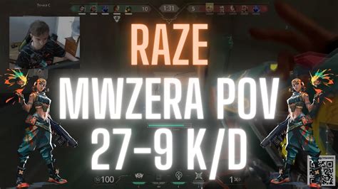 FURIA Mwzera POV Raze On Lotus 27 9 K D VALORANT Pro POV YouTube