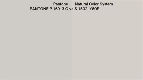 Pantone P 169 3 C Vs Natural Color System S 1502 Y50R Side By Side