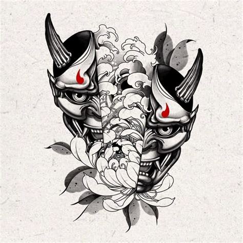 190 Oni Mask Tattoo Designs With Meaning2022 Tattoosboygirl Mask Tattoo Oni Mask Tattoo