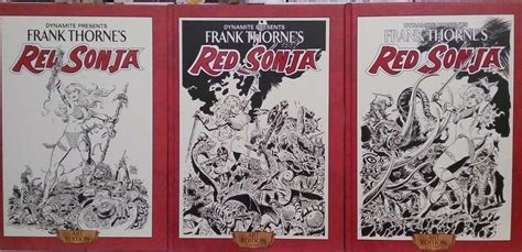 Frank Thorne Red Sonja Signed Art Edition Hardcover Volumes 1 3 Set