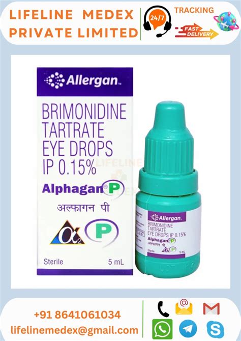 Alphagan P Eye Drop Brimonidine Packaging Size 5 Ml At Rs 485piece