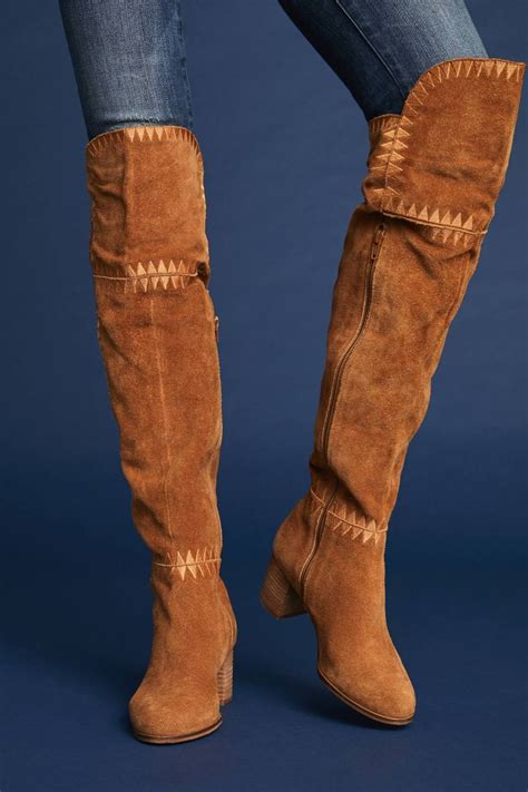 Shop The Matisse Embroidered Knee High Boots And More Anthropologie At