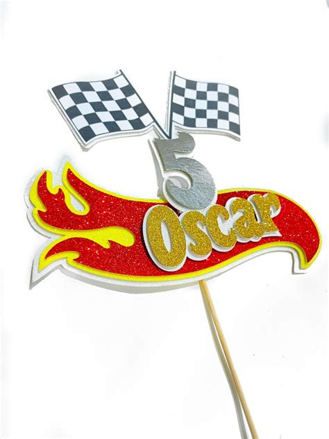 Hot Wheels Personalised Cake Topper Set Etsy