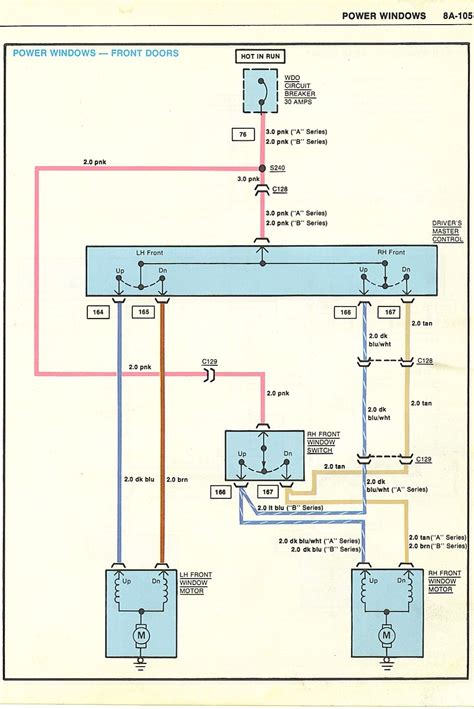 Power Window Wiring Diagram