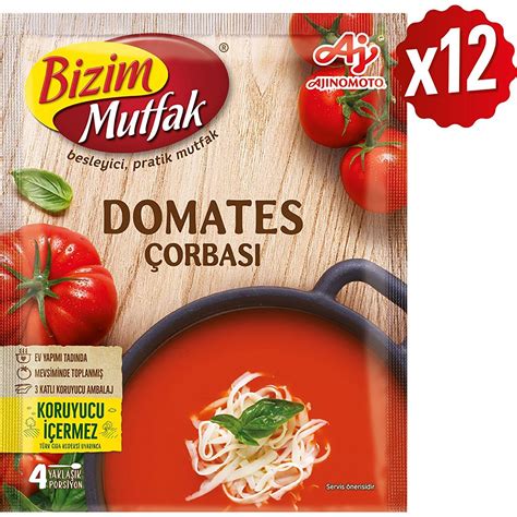 Bizim Mutfak Domates Çorbası 65 gr 12 li Paket Fiyatı