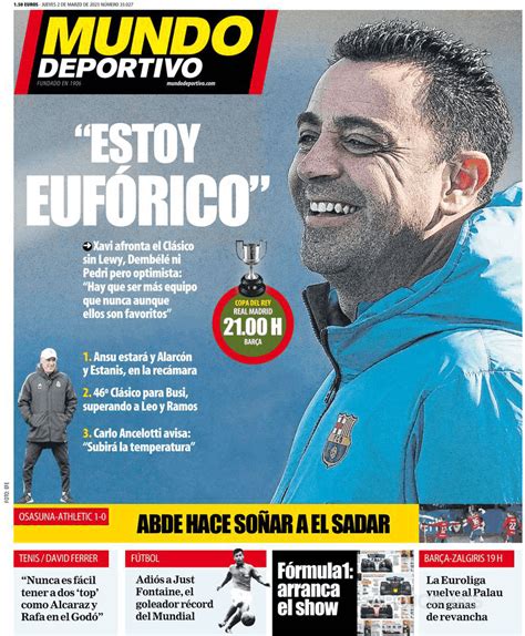 Mundo Deportivo Madrid Mar Jornais E Revistas Sapo Pt