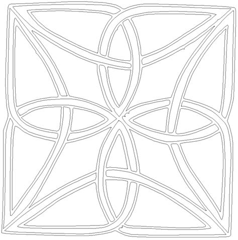 Celtic Quilt Or Quilting Stencil Or Celtic Knot Dwg Autocad File Cadbull