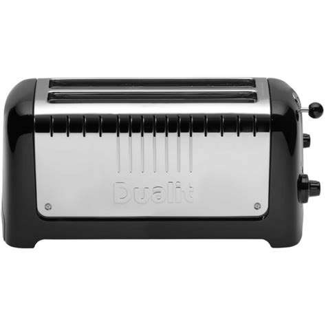 Dualit 46025 2 Slice Long Slot Lite Toaster Gloss Black Hughes