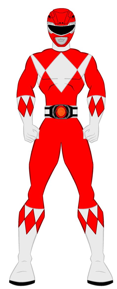 1 Mighty Morphin Power Rangers Red Ranger By PowerRangersWorld999 On