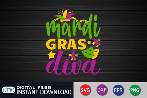 Mardi Gras Diva SVG By FunnySVGCrafts TheHungryJPEG