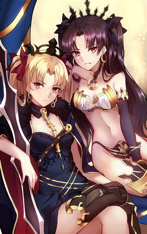 Wallpaper Anime Girls Fate Series Fate Grand Order Ishtar Fate Grand Order Ereshkigal Fate