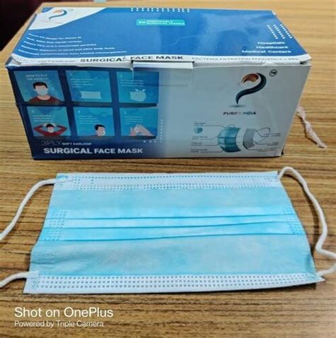 3 Ply Disposable Blue Non Woven Surgical Face Mask At Best Price In