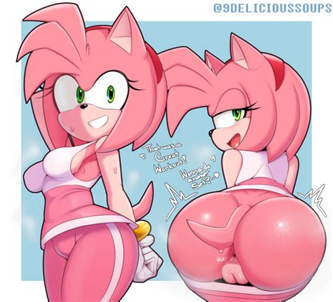 Rule 34 1girls 2d Amy Rose Anal Wink Anthro Anus Armpits Ass Ass Up Back View Big Ass Breasts