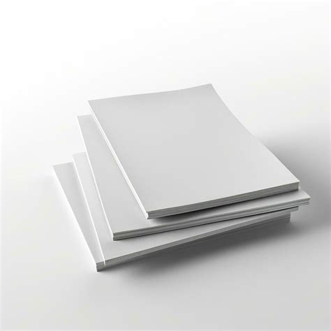 Blank white paper isolated on white background. Generative AI 30606502 ...