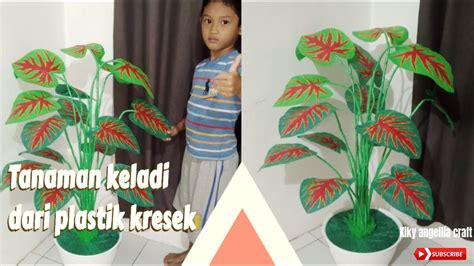 Tutorial Membuat Tanaman Keladi Jumbo Pojok Ruangan Dari Plastik Kresek