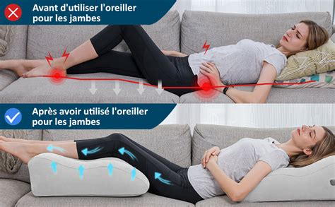 DASGUTES Coussin d élévation des Jambes Coussin Gonflables pour