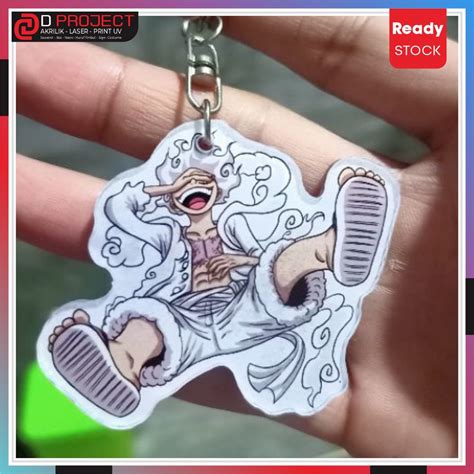 Jual Gantungan Kunci Luffy Gear Gantungan Kunci Akrilik One Piece