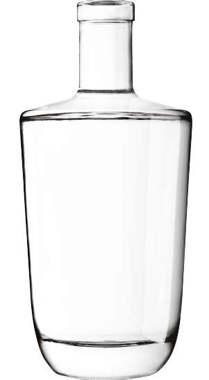 A Clear Glass Bottle Is Shown On A White Background For Use As A Vase Or Container