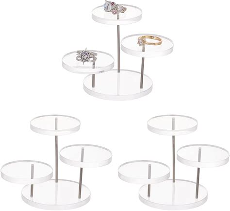 Amazon Fingerinspire Set Round Acrylic Display Riser Stand Inch