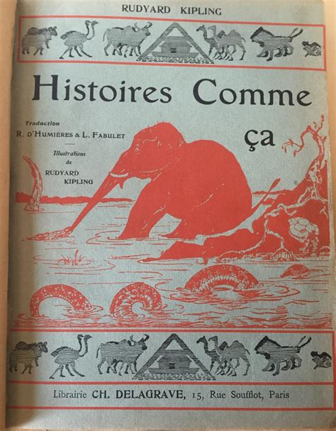 Histoires Comme Ca By Kipling Rudyard Antiquariat A Wempe