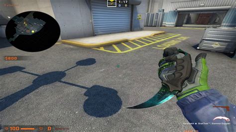 Karambit Stattrack Gamma Doppler Phase 3 Max Cyan Youtube