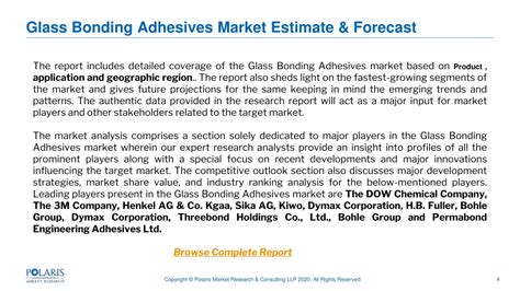 Ppt Glass Bonding Adhesives Market Powerpoint Presentation Free