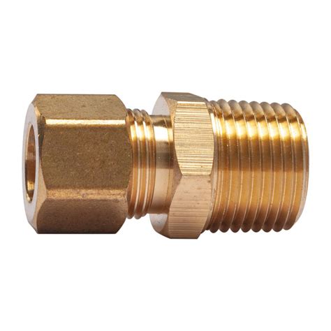 Ltwfitting 3 8 In O D Comp X 3 8 In Mip Brass Compression Adapter