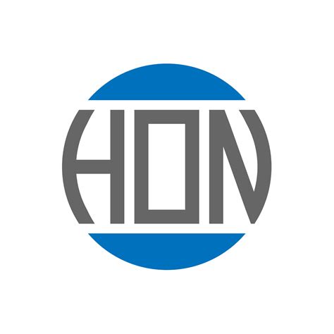 HON letter logo design on white background. HON creative initials ...