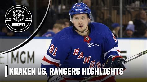 Seattle Kraken Vs New York Rangers Full Game Highlights YouTube