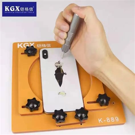 Masterxu Iphone Back Glass Broken Repair Toool Positioning Clamp Remove Back Cover Glass For