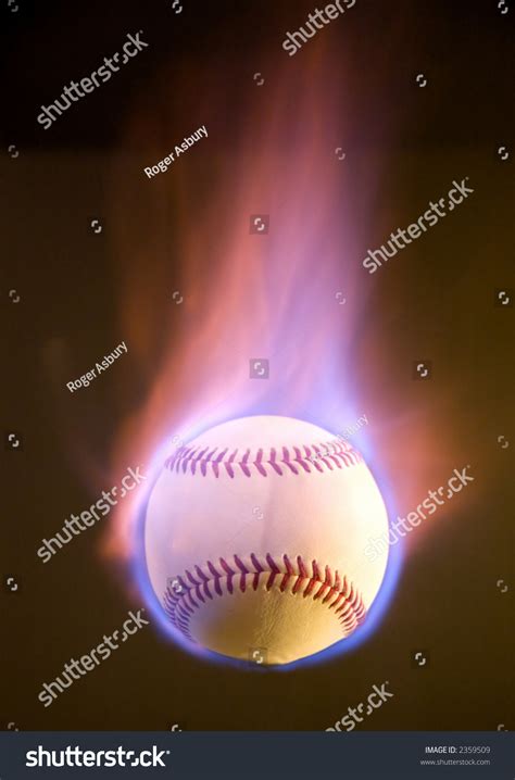 flaming baseball fire   stock photo  shutterstock