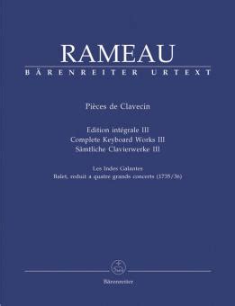 Sämtliche Clavierwerke Band 3 Cembalo Klavier von Jean Philippe Rameau