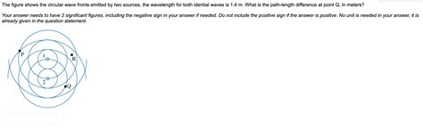 Solved The Figure Shows The Circular Wave Fronts Emitted By Chegg