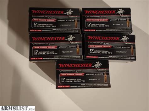 ARMSLIST For Sale Trade 17 WSM Ammo