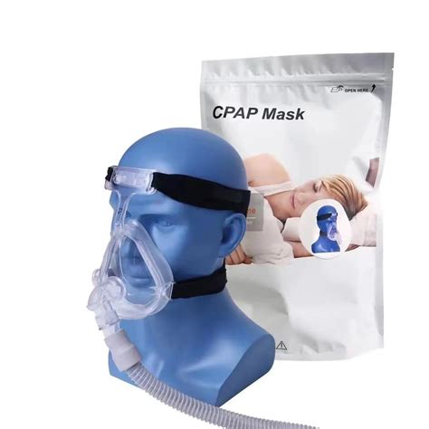 Hospital And Home Use Full Face Auto Cpap Bipap Mask With Soft Headgear