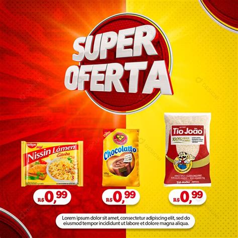 Super Oferta Supermercado Produtos Psd Editável Download Designi Folhetos De Supermercado