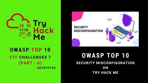 Owasp Top Security Misconfiguration On Try Hack Me Owasp Top