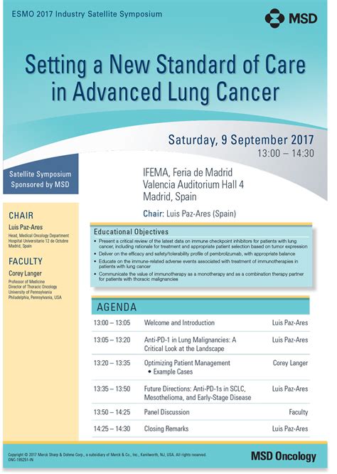 Setting A New Standard Of Care In Advanced Lung Cancer Esmo