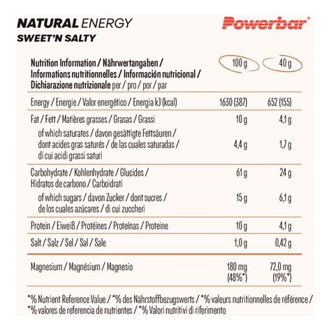 PowerBar Natural Energy Riegel Sweetn Salty BOX Online Kaufen Lauf Bar De