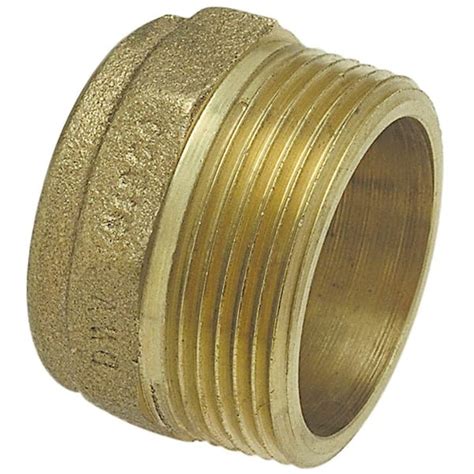 Everbilt 1 1 2 In Bronze DWV Copper Cup X MIP Male Adapter Fitting