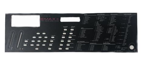 Panel Overlay Emax Ii Rack Syntaur