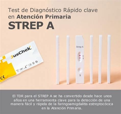 JusChek Test de diagnóstico rápido STREP A