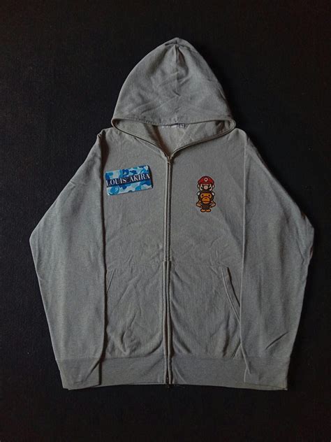 Bape Bape x Nintendo Mario Full Zip Hoodie | Grailed