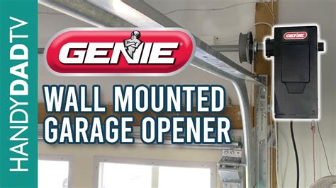 Genie Wall Mounted Garage Door Opener Worth It Youtube