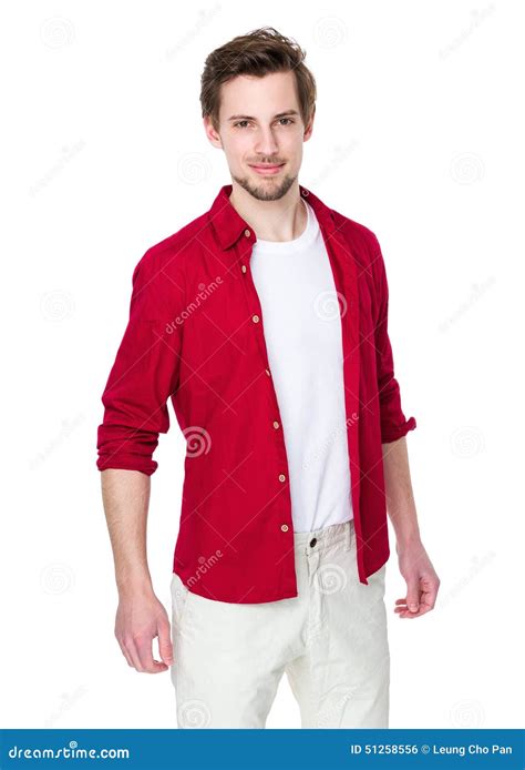 Portrait Of The Young Happy Smiling Man Stock Photo Image Of Handsome