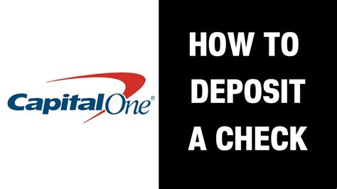 How To Deposit A Deposit A Check On Capital One App Youtube