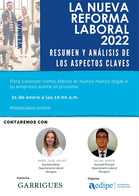 La Nueva Reforma Laboral 2022 Aedipecv