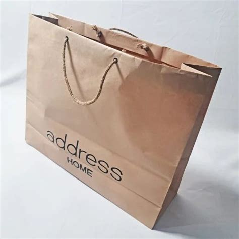 Brown Imported Kraft Paper Carry Bags For Packaging Capacity 2kg At